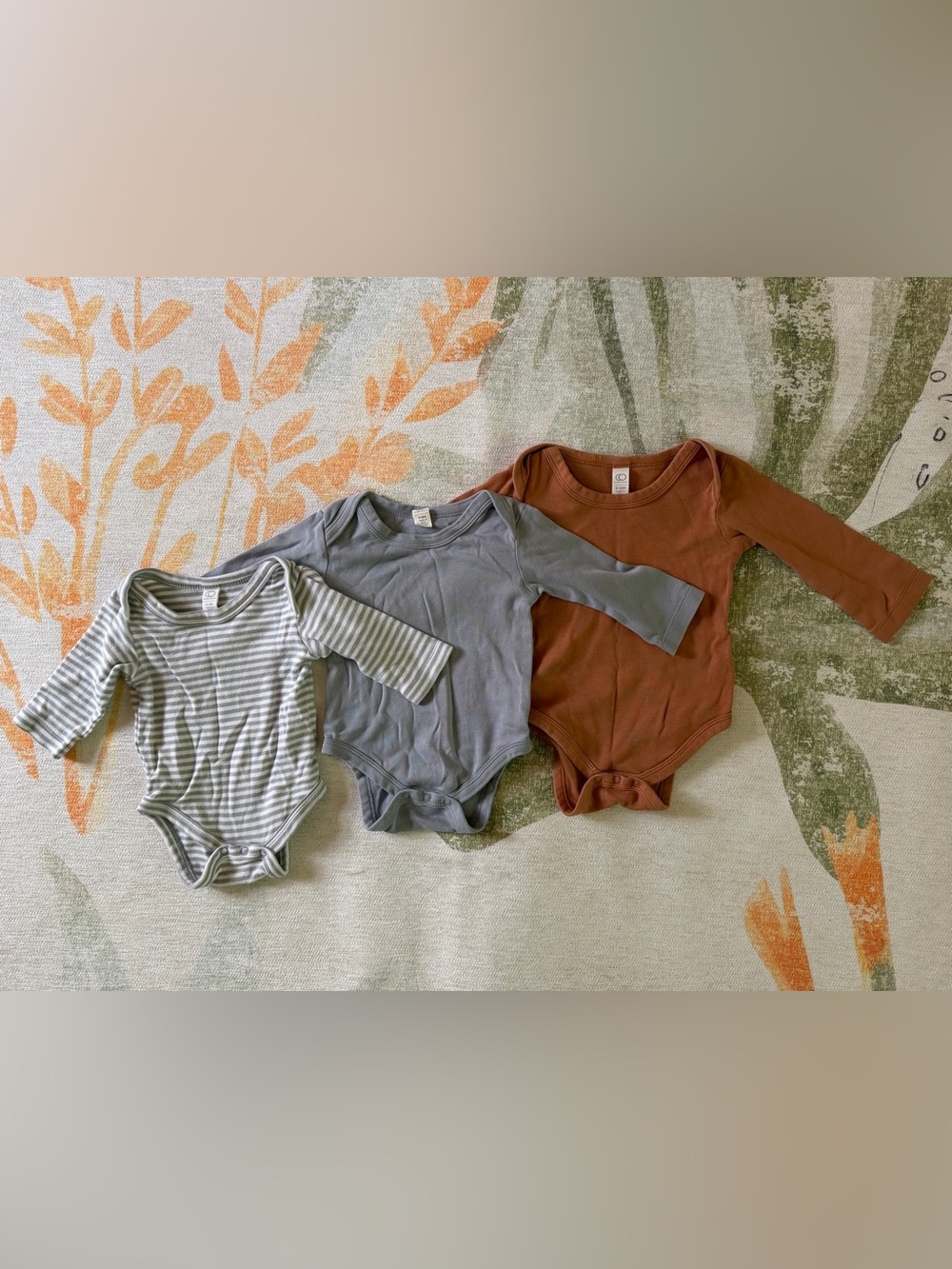 Colored Organics Onesie, Set of 3 - 0-3 Months, 3-6 Months, 6-12 Months